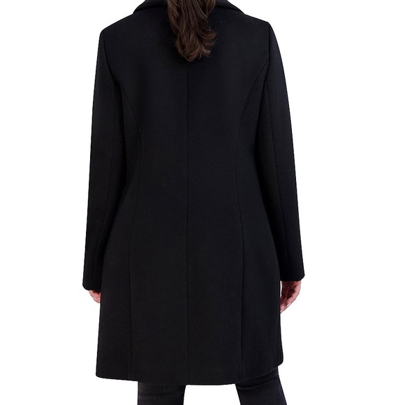 Cole Haan Signature Wool Blend Convertible Collar Button Front Coat Size 8 NWT - Picture 2 of 9